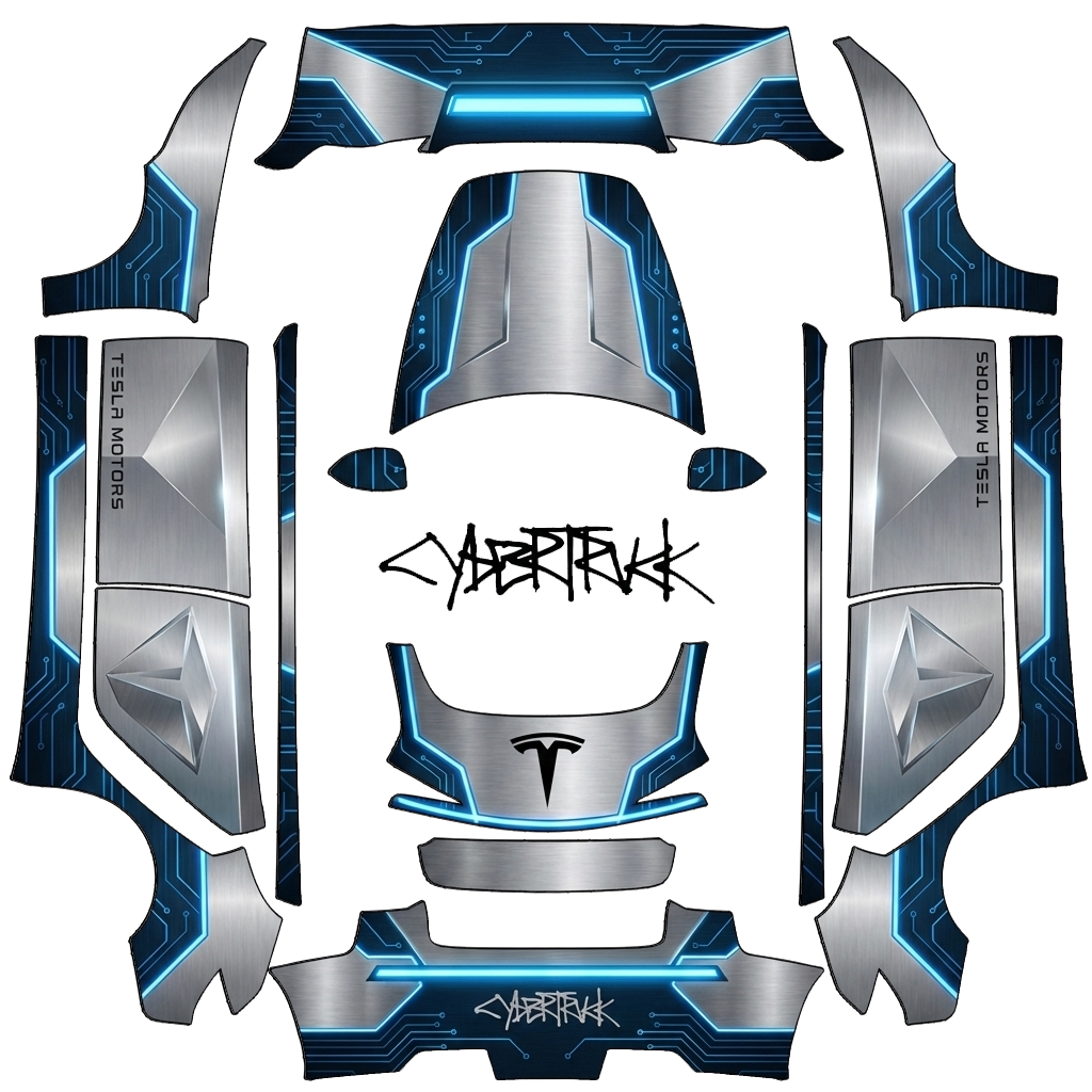 cybertruck wrap